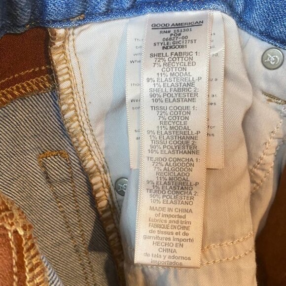 Good American Brown and Blue Women's Jeans - Picture 10 of 10